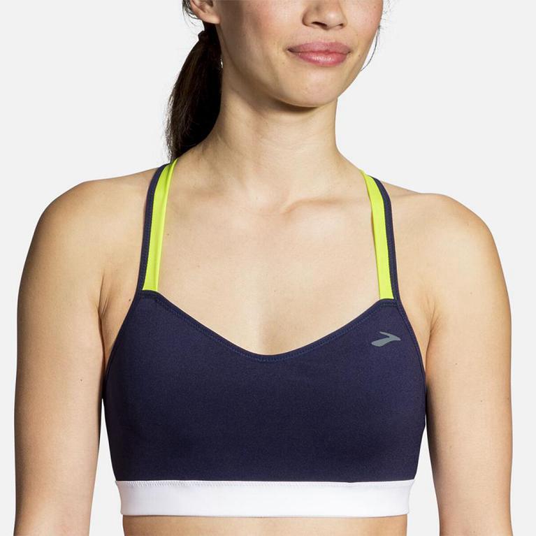 Brooks Women's Uprise Crossback Running Bra - Blue (DBAC38640)